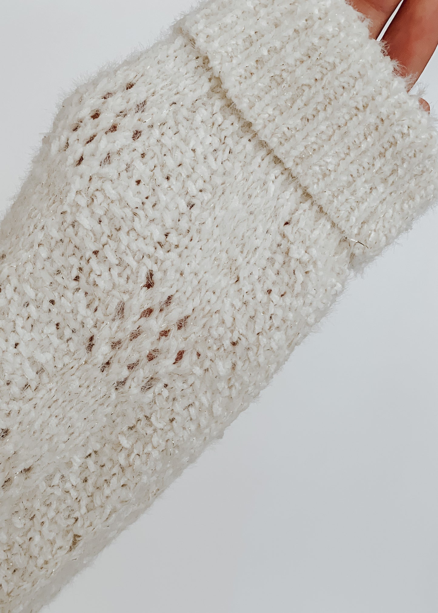 glitter knit sweater