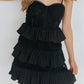 corset ruffle dress