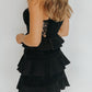 corset ruffle dress