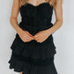 corset ruffle dress