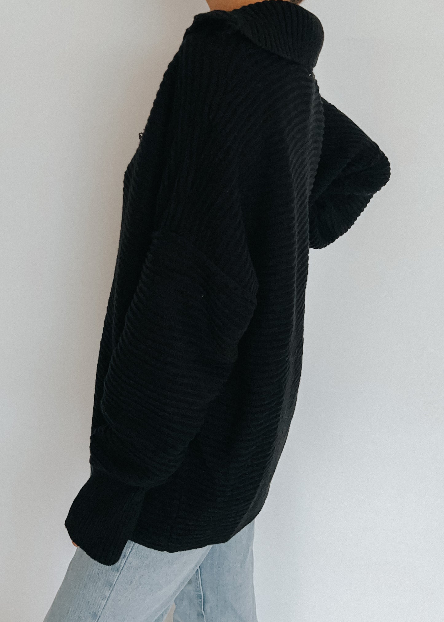 oversized ribbed sweater