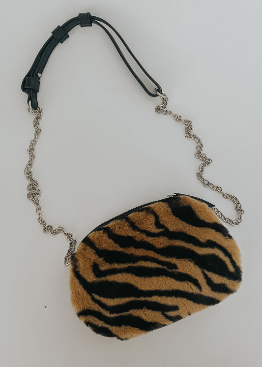 tiger fur bag