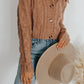 cropped cableknit cardi