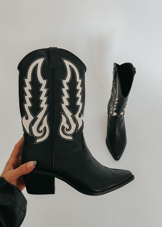 billini two tone cowboy boots