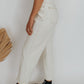 twill cropped pants