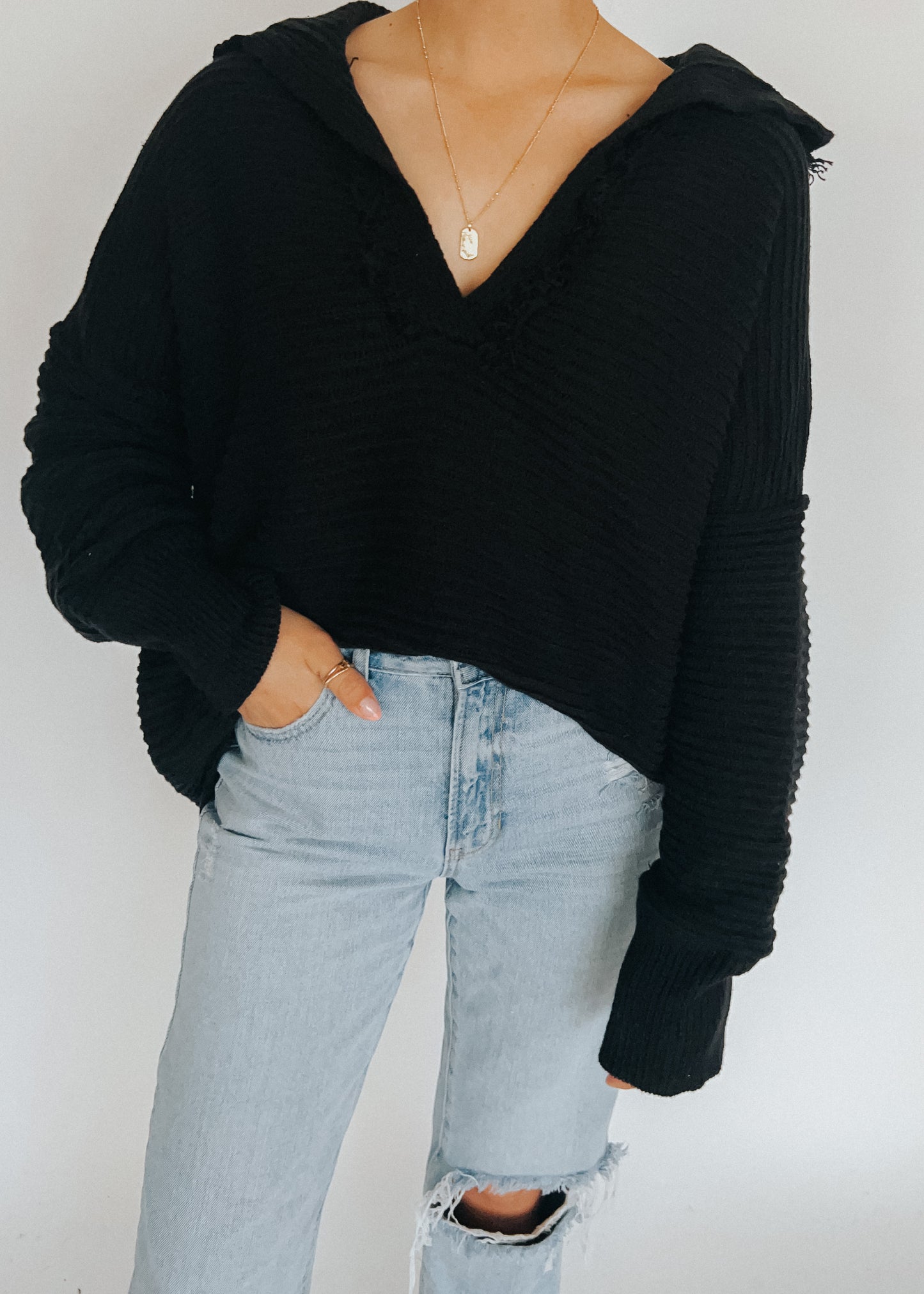 oversized ribbed sweater