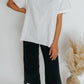 boxy tee with side slits