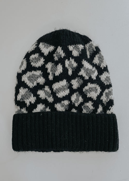 leopard beanie