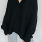oversized ribbed sweater