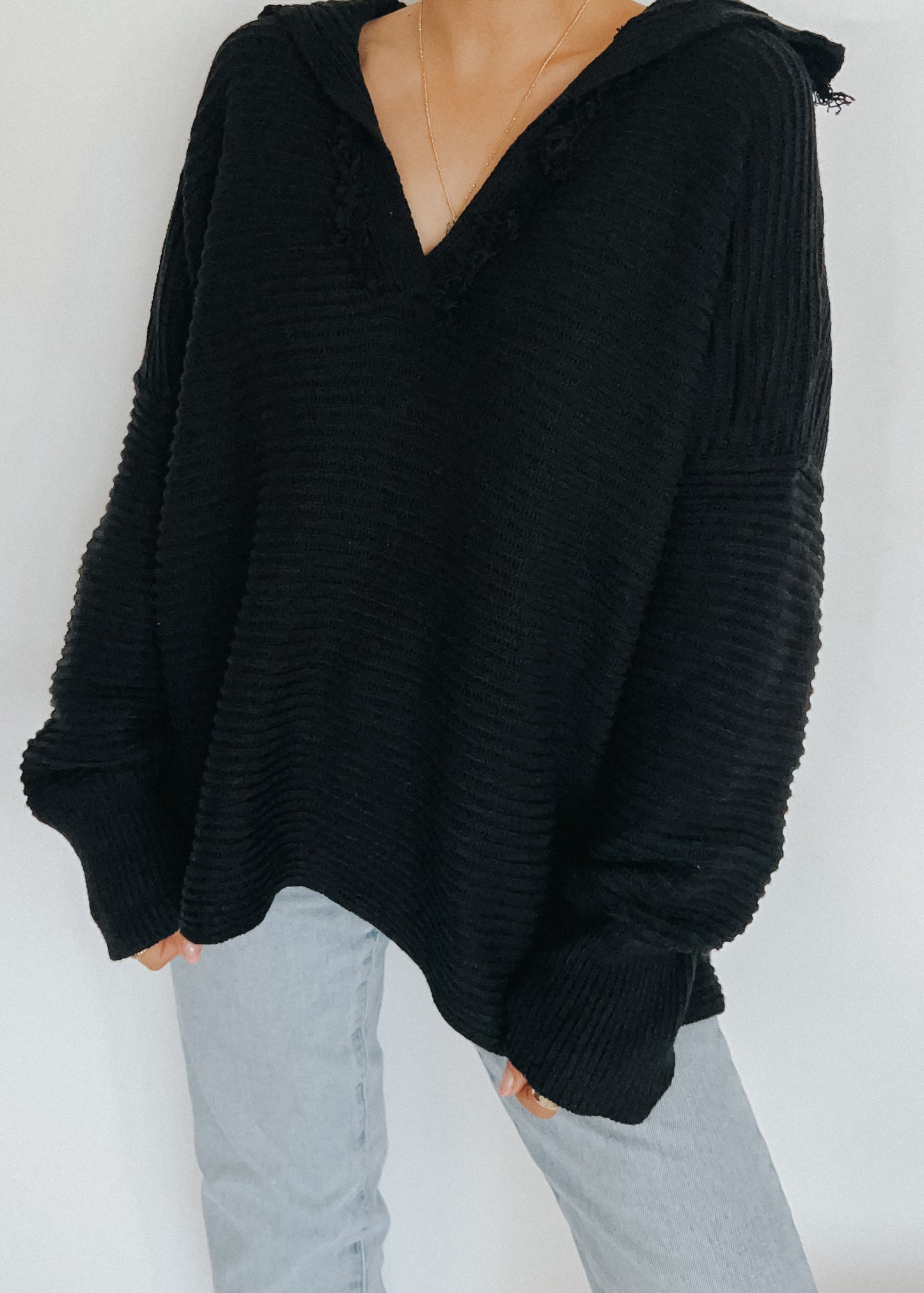 oversized ribbed sweater