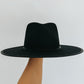 wide brim- black