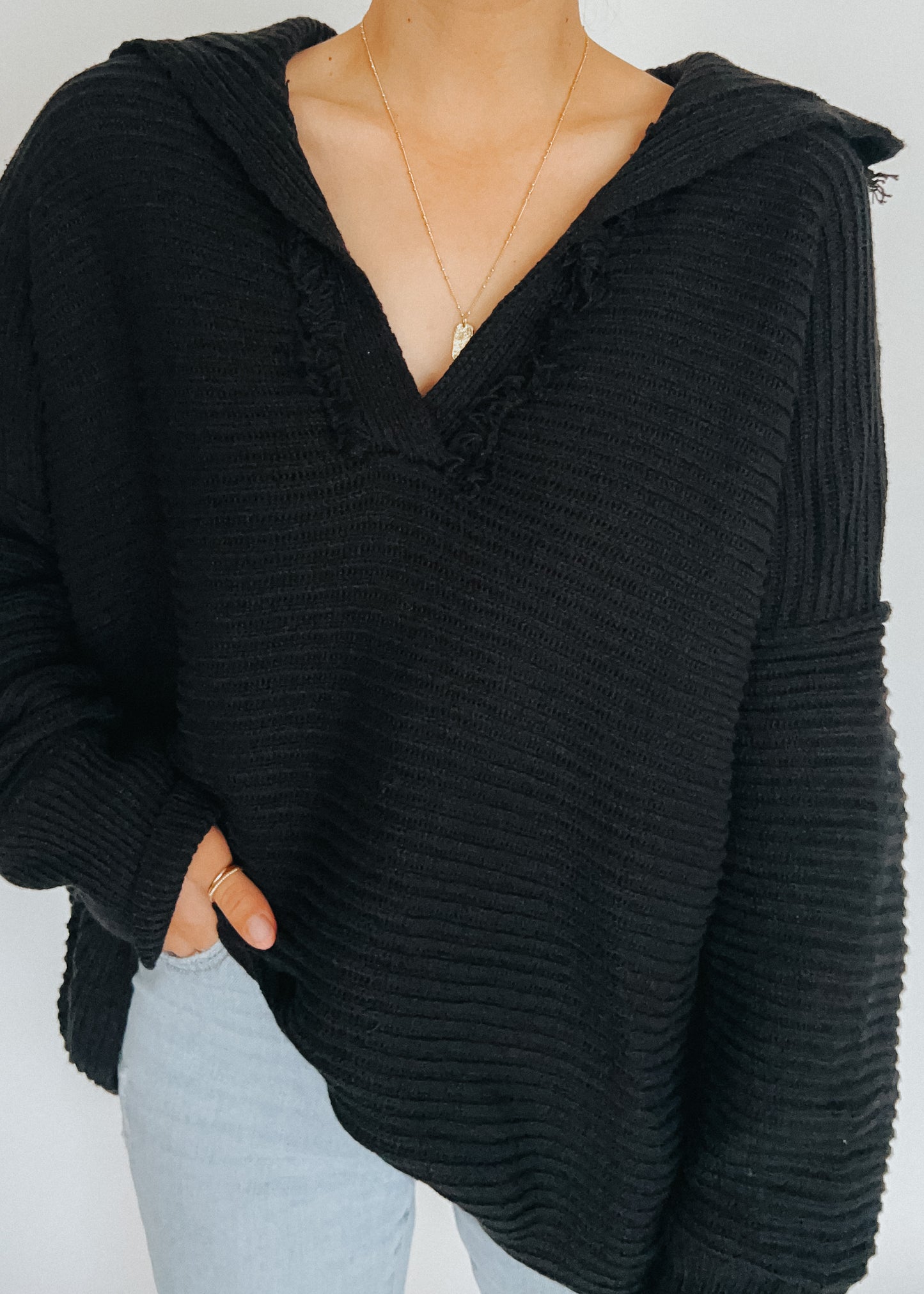 oversized ribbed sweater