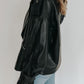 oversized leather jacket