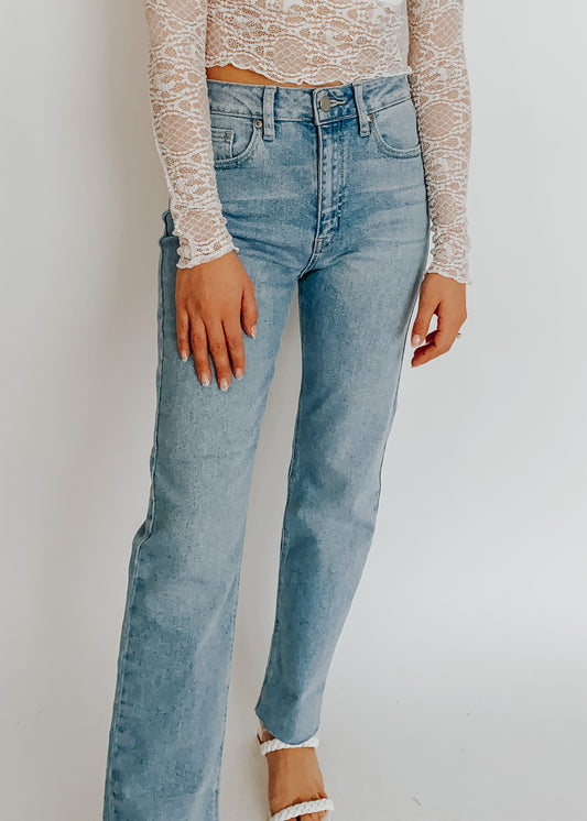 straight leg denim