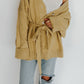 button cardi with tie