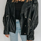 oversized leather jacket