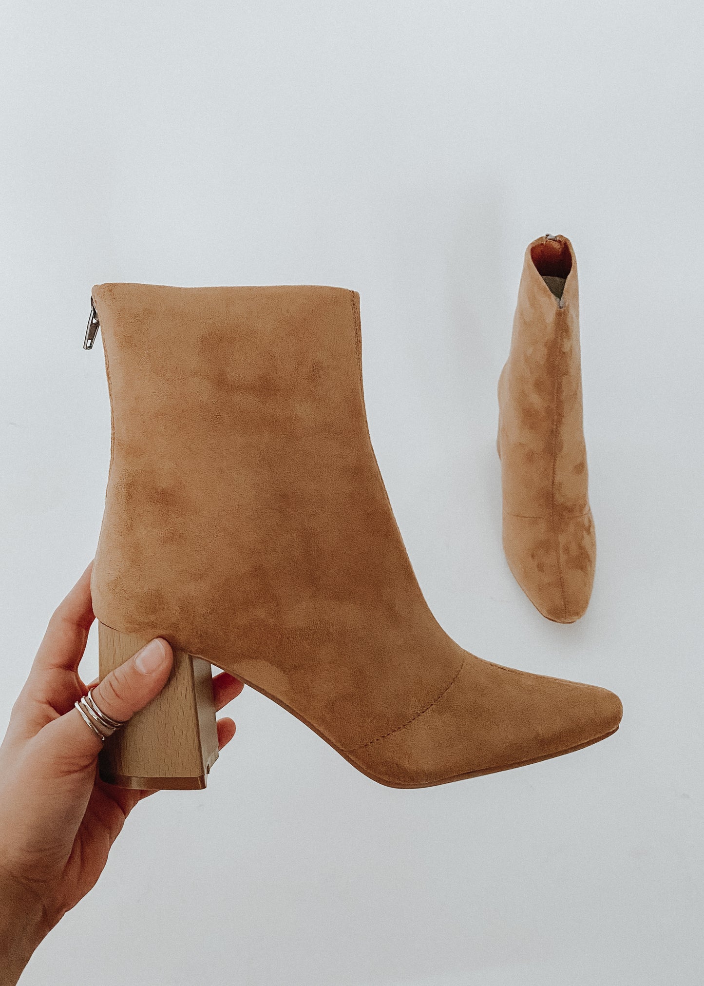 suede booties