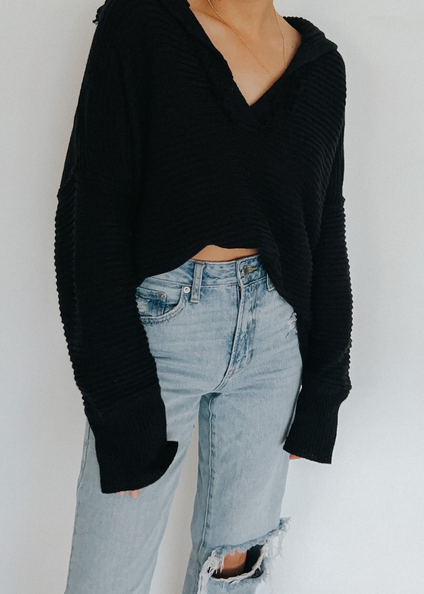 oversized ribbed sweater