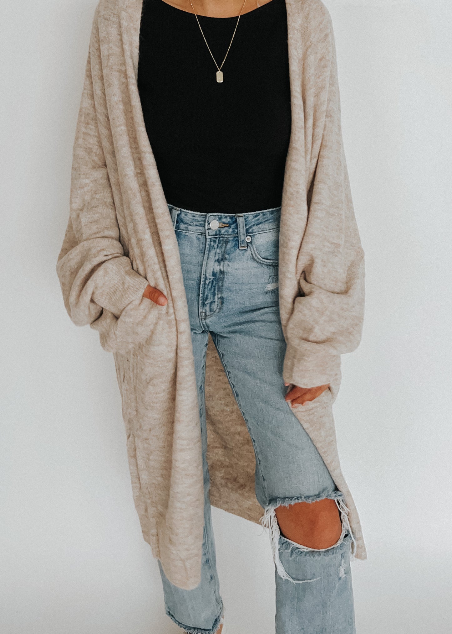 oversized slouchy cardi